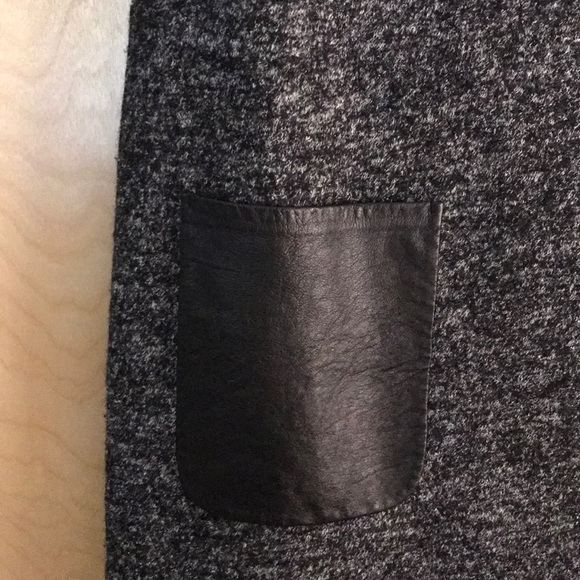 NWOT Madewell Wool & Leather Shift Dress - Picture 3 of 5